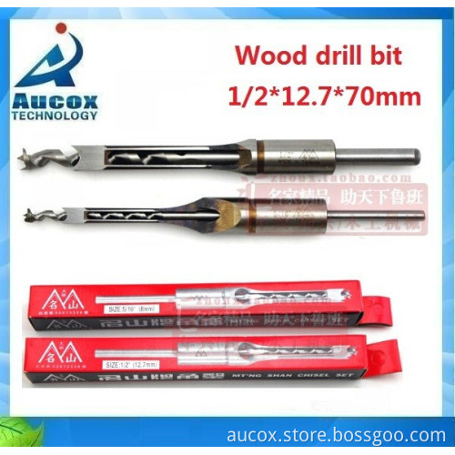 woodworking usage square hole drill bit